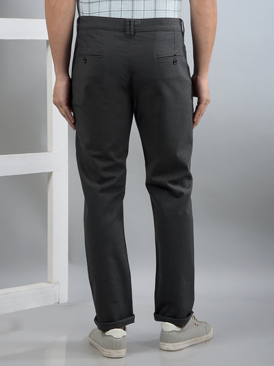 Grey Printed Trousers-Men Trousers-Crimsoune Club