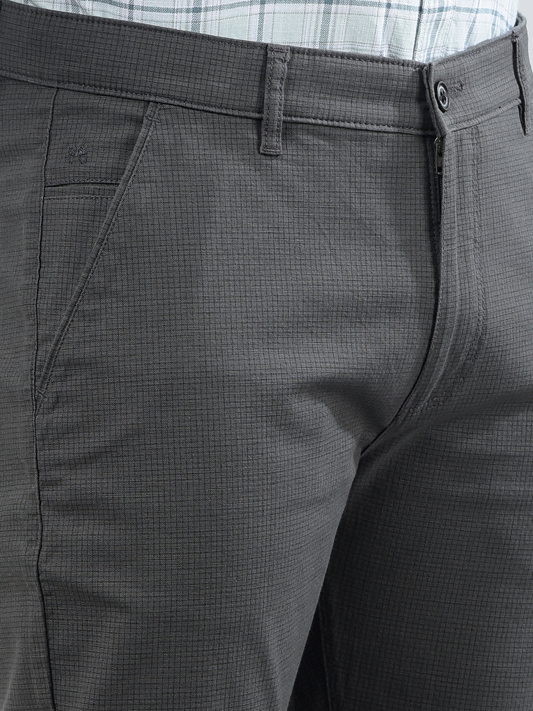 Grey Printed Trousers-Men Trousers-Crimsoune Club