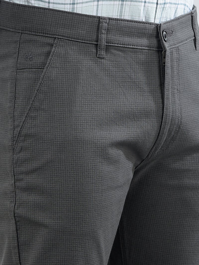 Grey Printed Trousers-Men Trousers-Crimsoune Club