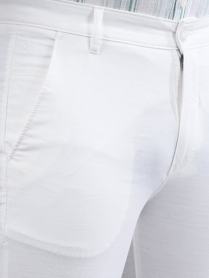 White Trousers-Men Trousers-Crimsoune Club