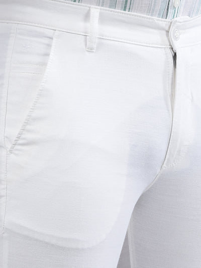 White Trousers-Men Trousers-Crimsoune Club