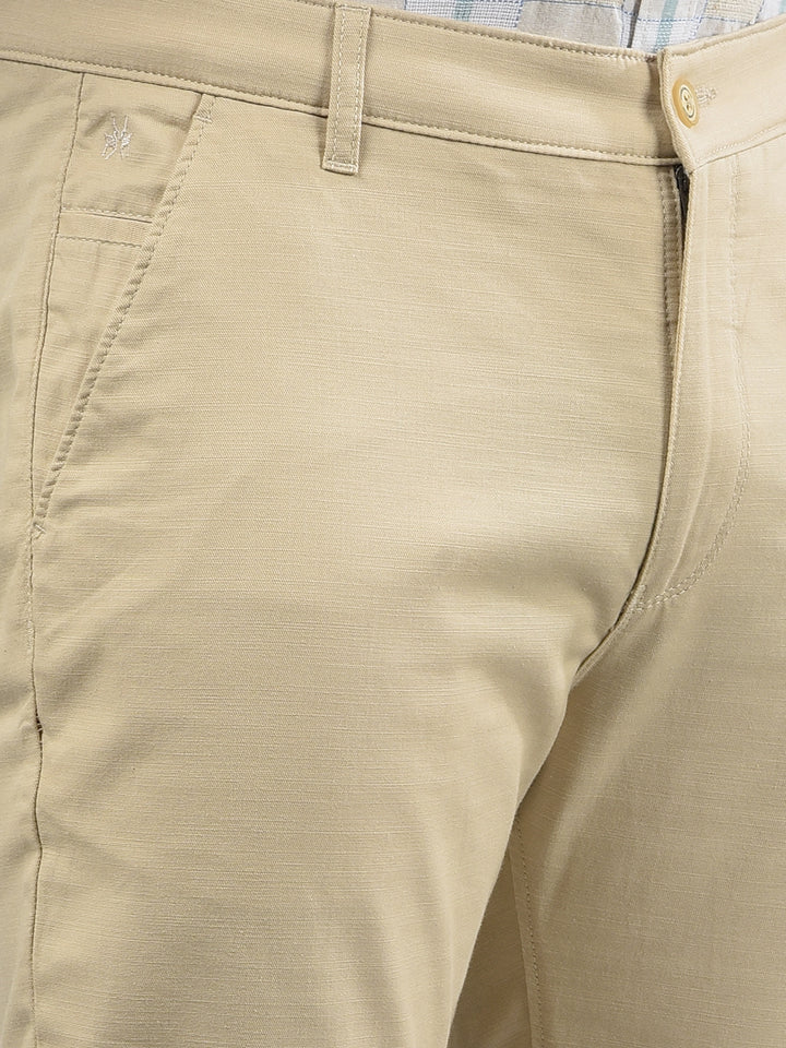 Beige Trousers-Men Trousers-Crimsoune Club
