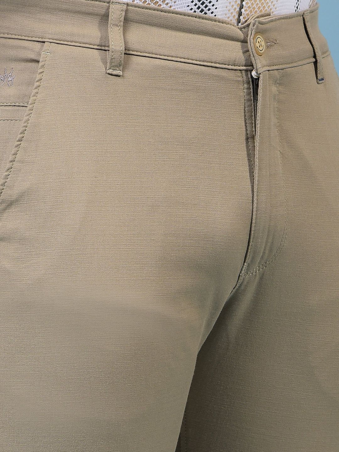 Men's Khaki Trousers-Men Trousers-Crimsoune Club
