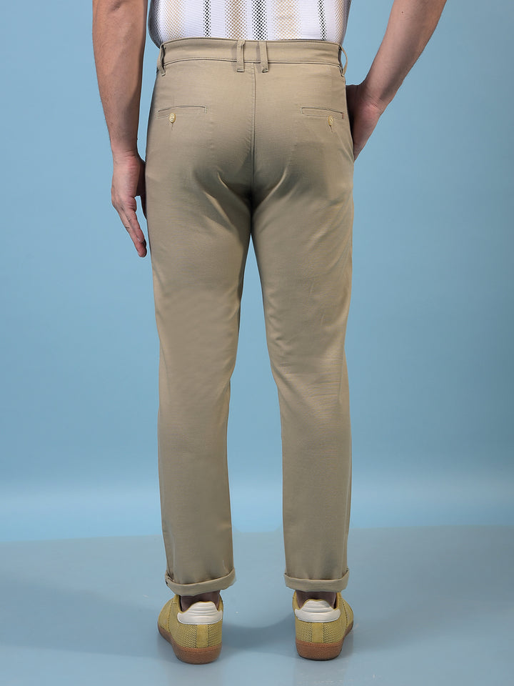 Men's Khaki Trousers-Men Trousers-Crimsoune Club