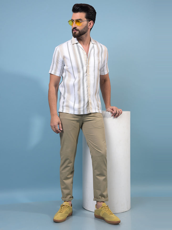 Men's Khaki Trousers-Men Trousers-Crimsoune Club