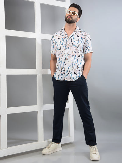 Navy Blue Trousers-Men Trousers-Crimsoune Club