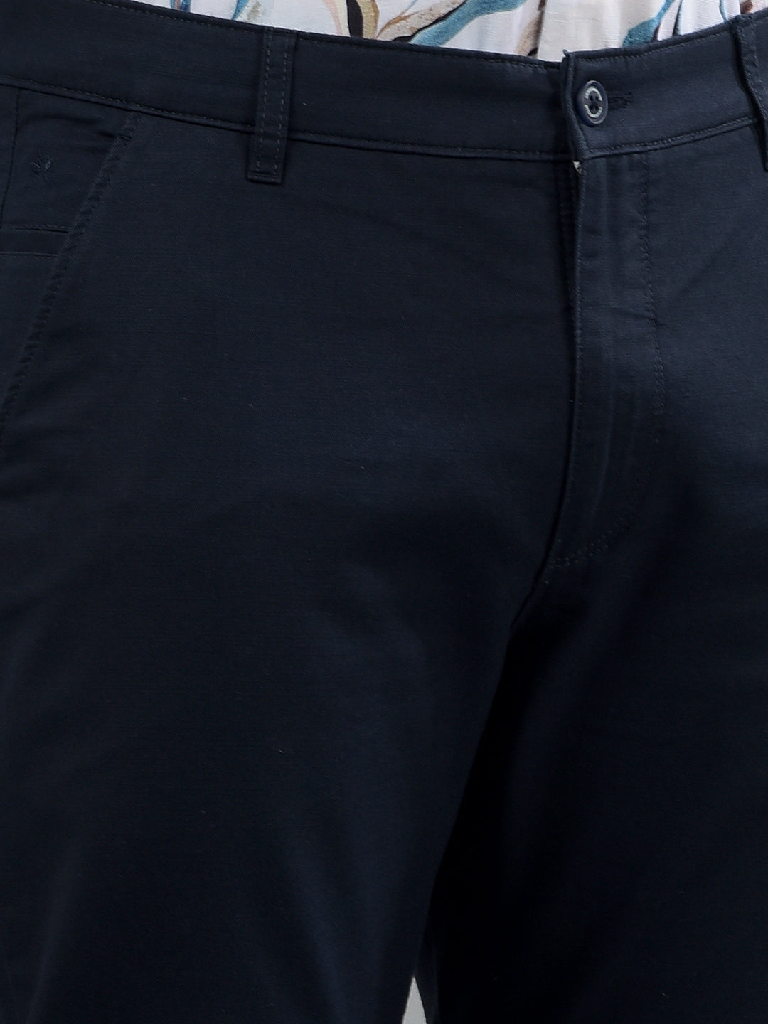 Navy Blue Trousers-Men Trousers-Crimsoune Club