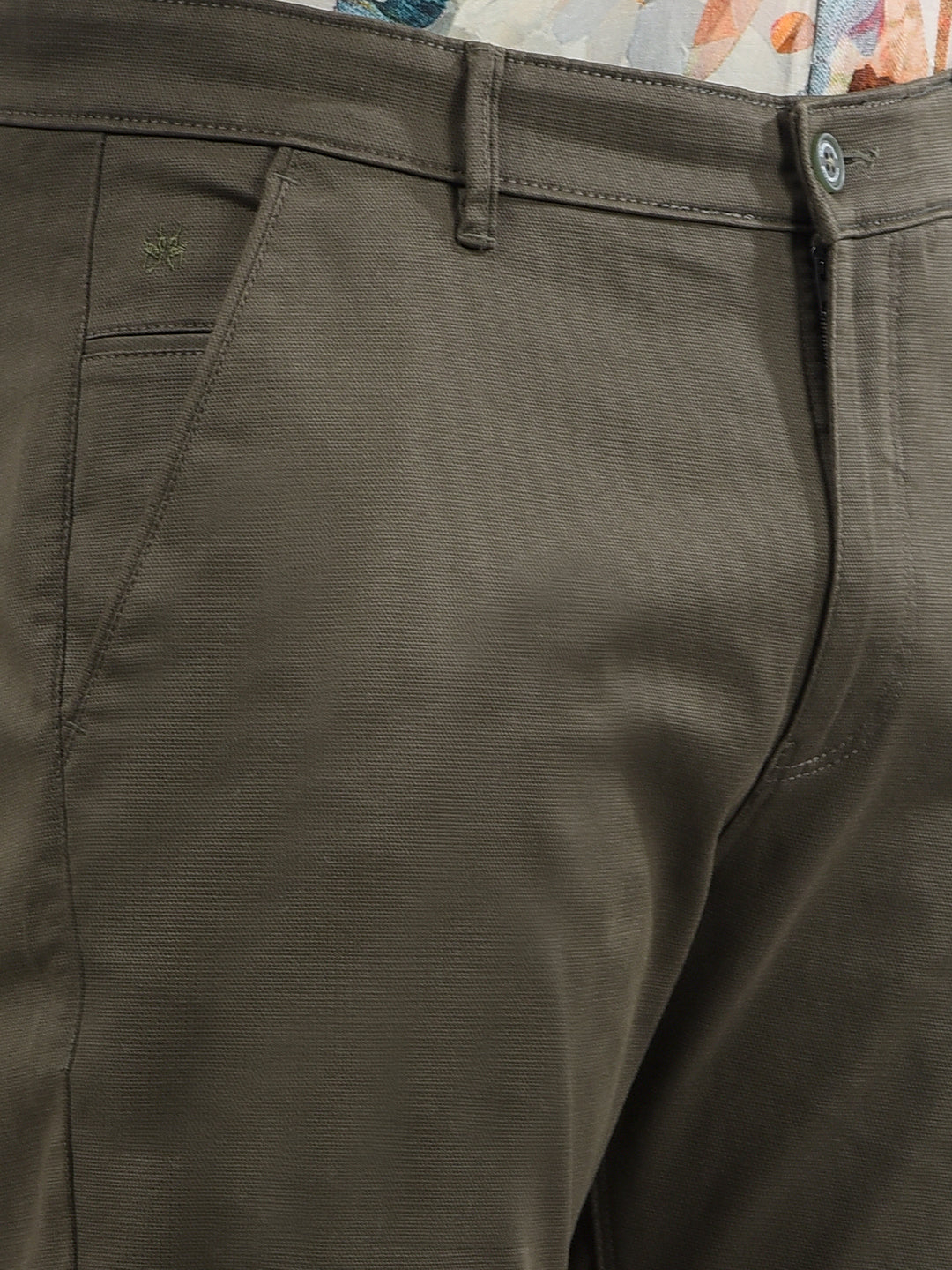 Olive Trousers-Men Trousers-Crimsoune Club