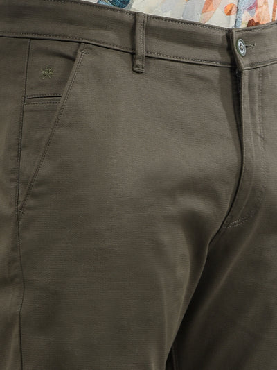 Olive Trousers-Men Trousers-Crimsoune Club