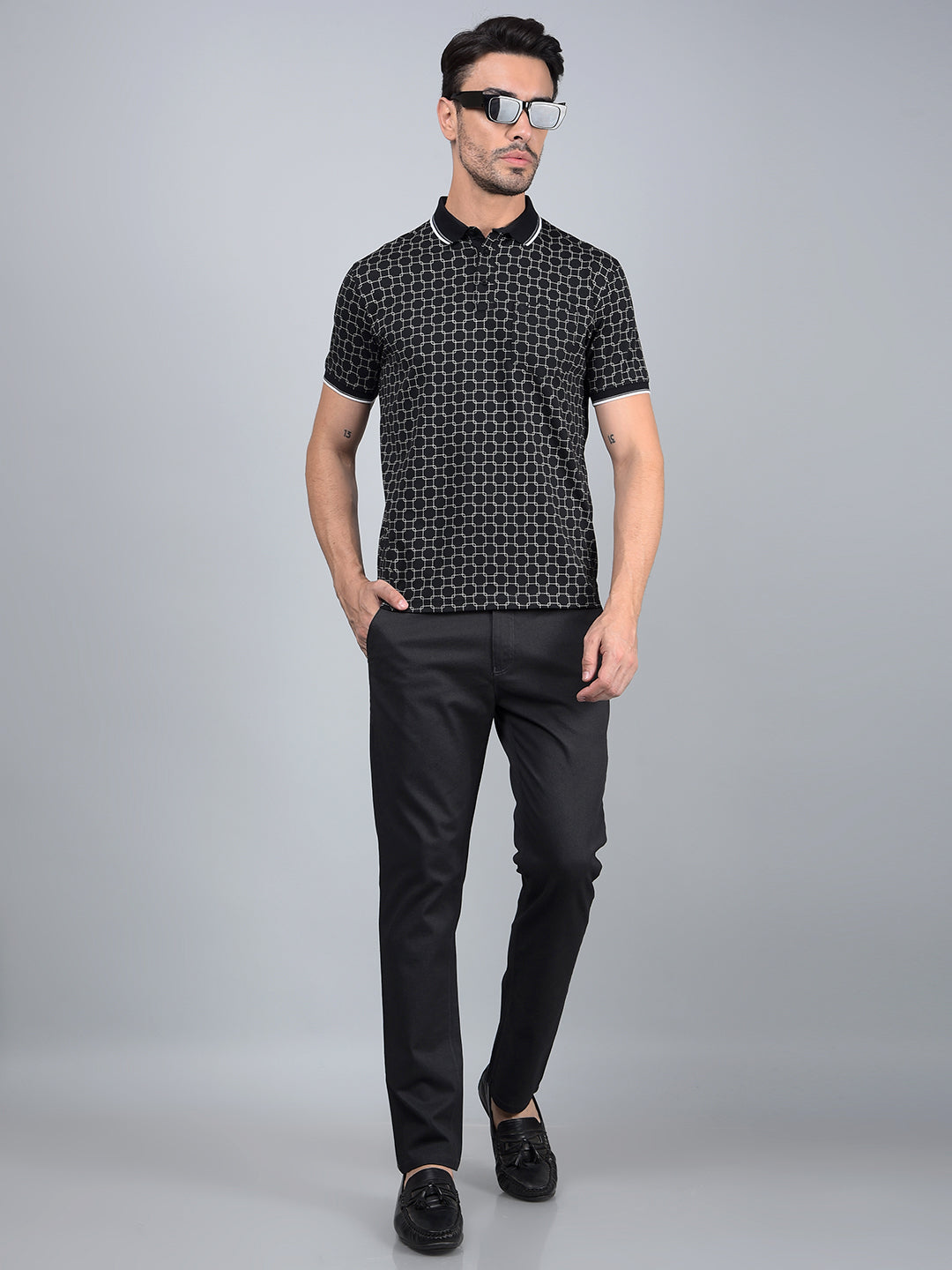 Black Trousers-Men Trousers-Crimsoune Club