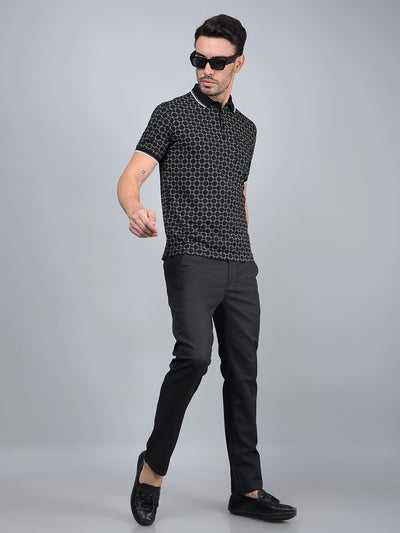 Black Trousers-Men Trousers-Crimsoune Club