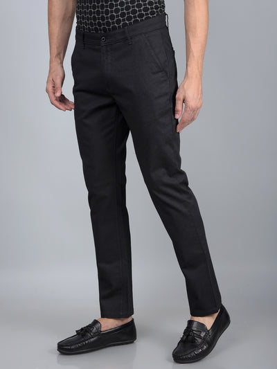 Black Trousers-Men Trousers-Crimsoune Club