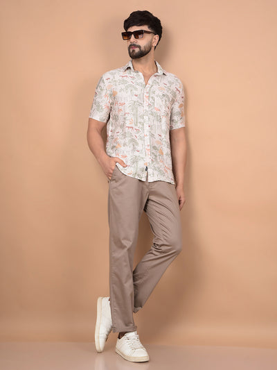 Brown Trousers-Men Trousers-Crimsoune Club