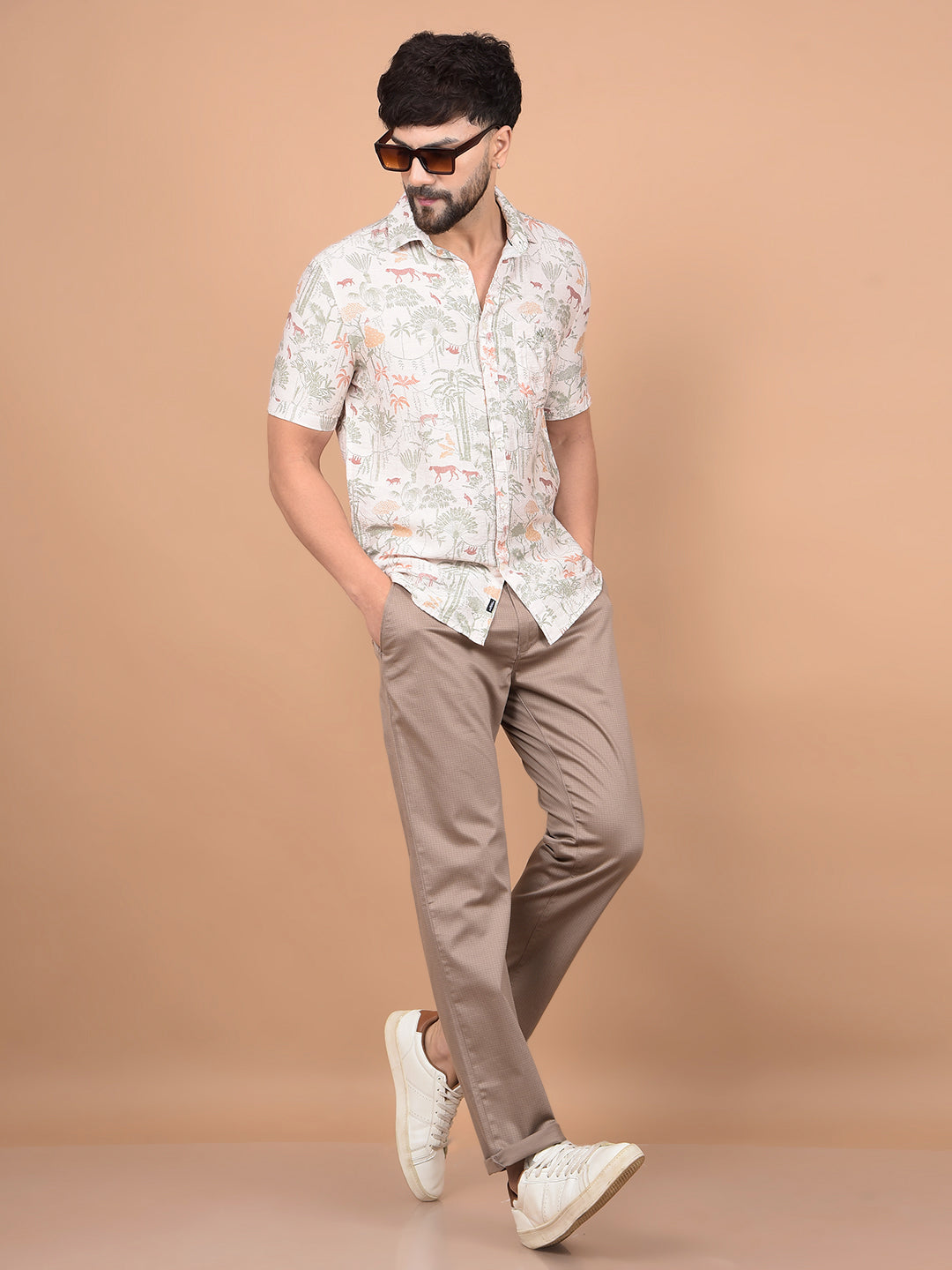 Brown Trousers-Men Trousers-Crimsoune Club