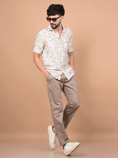 Brown Trousers-Men Trousers-Crimsoune Club