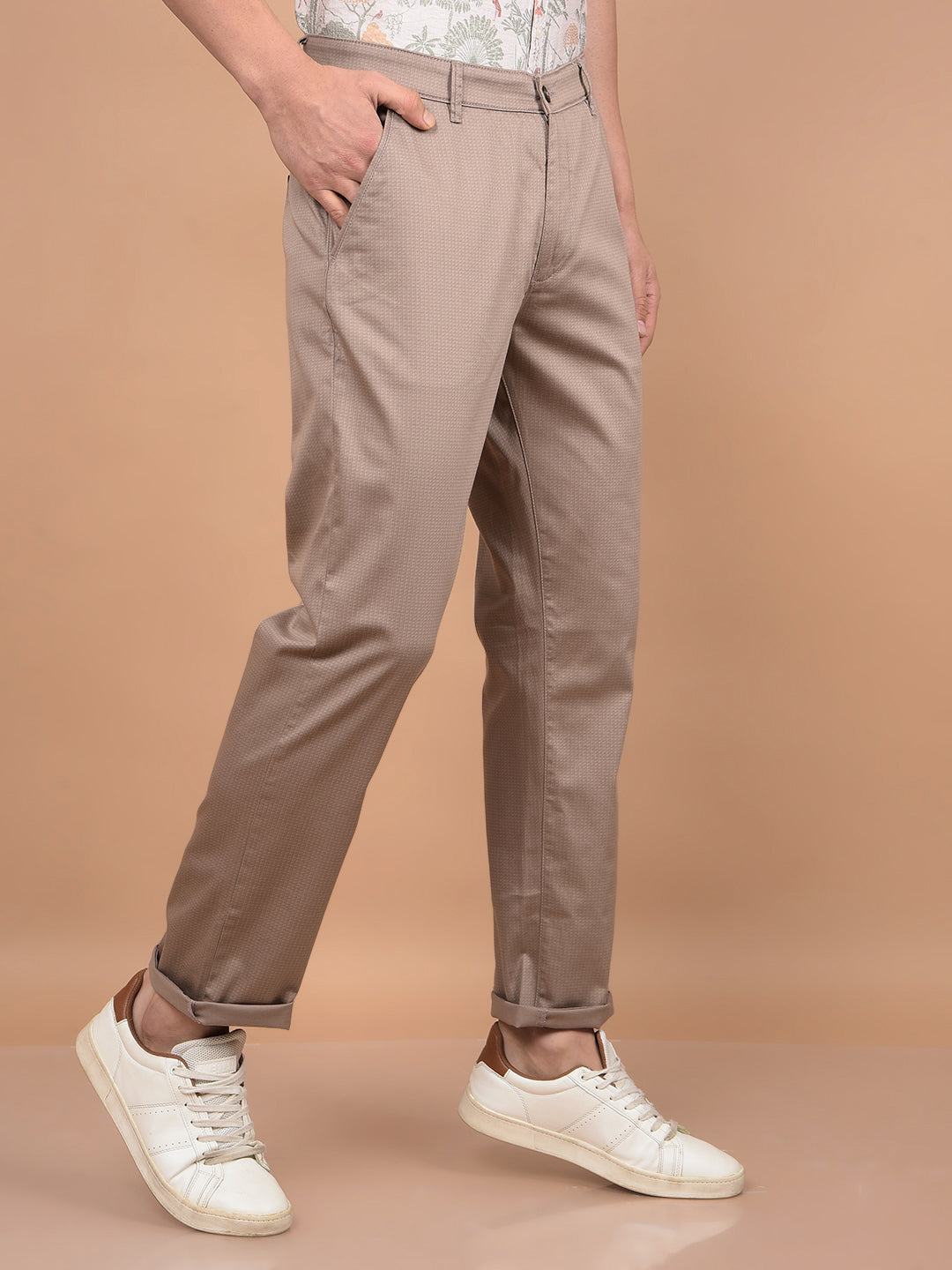 Brown Trousers-Men Trousers-Crimsoune Club
