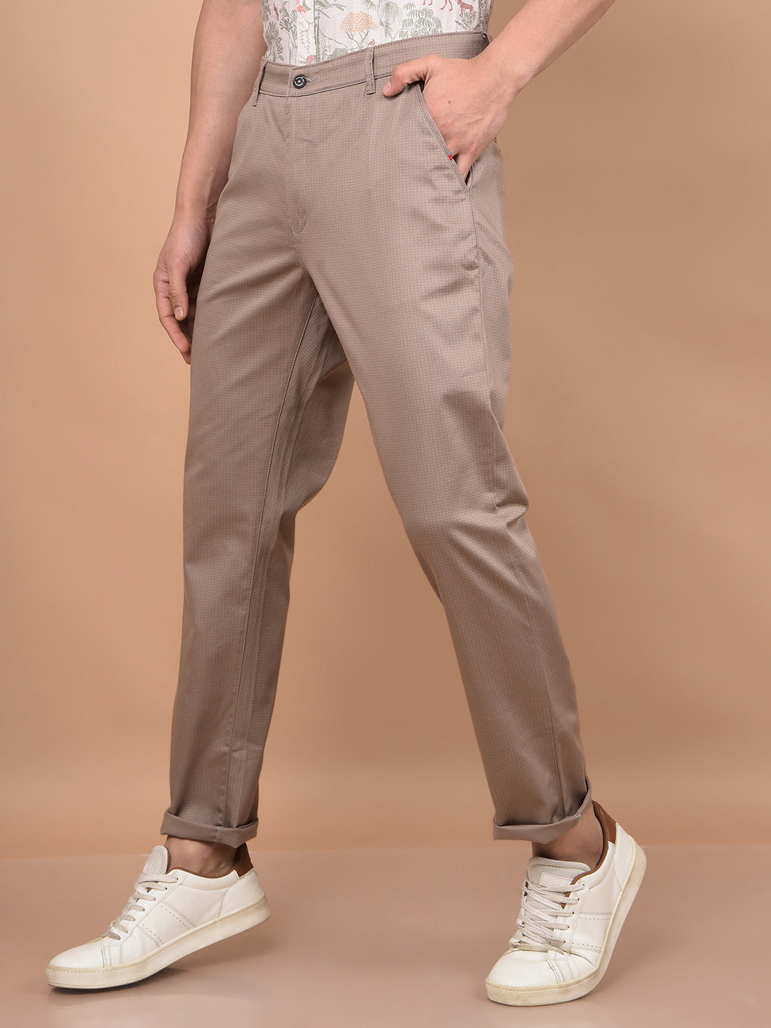 Brown Trousers-Men Trousers-Crimsoune Club