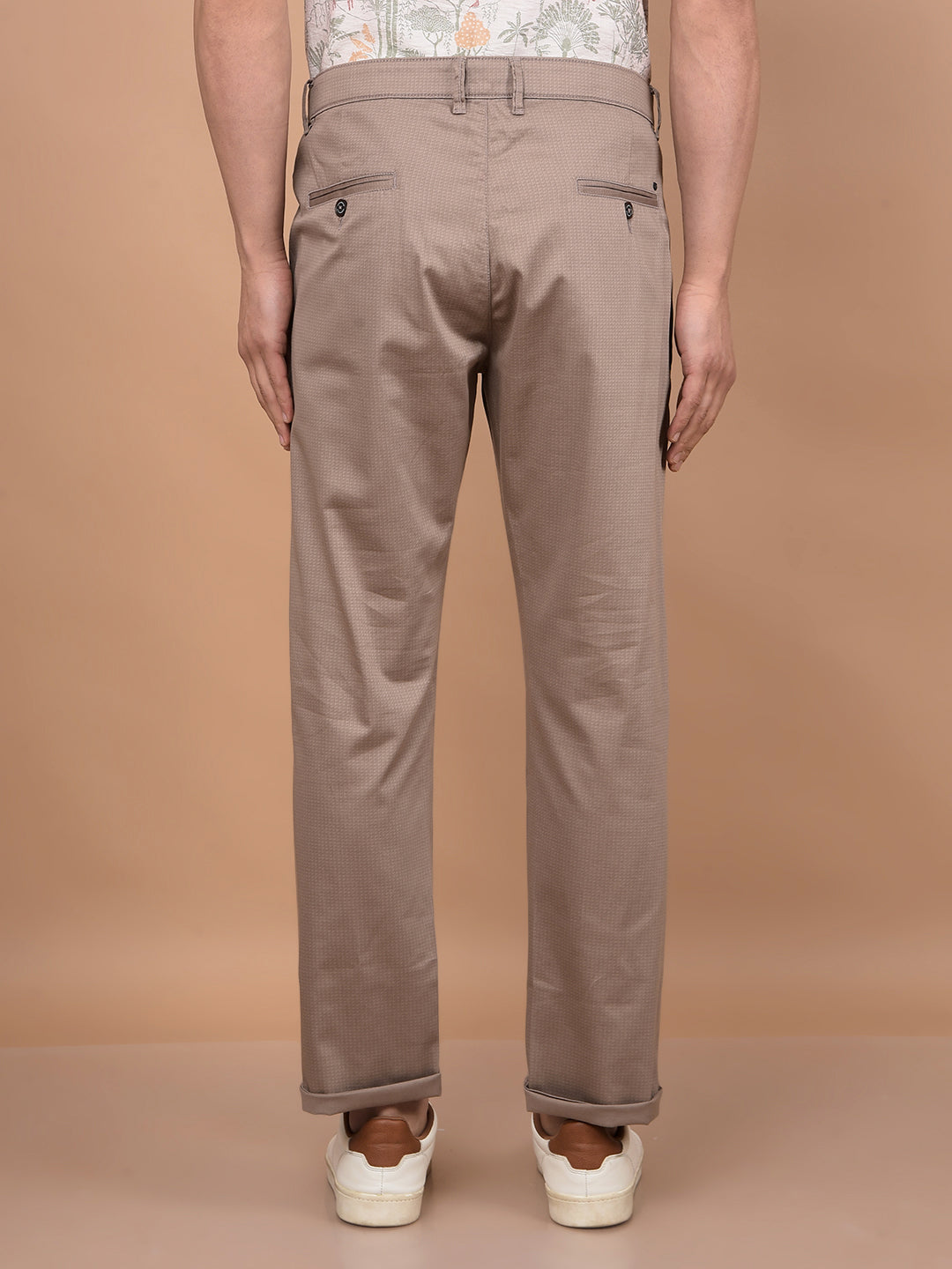 Brown Trousers-Men Trousers-Crimsoune Club