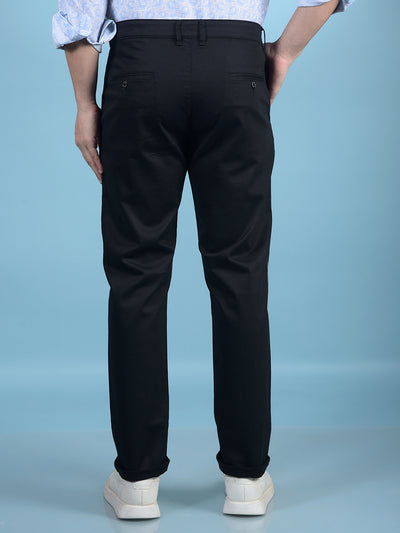Black Printed Trousers-Men Trousers-Crimsoune Club