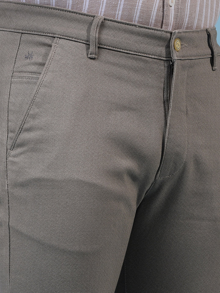 Men's Grey Printed Trousers-Men Trousers-Crimsoune Club