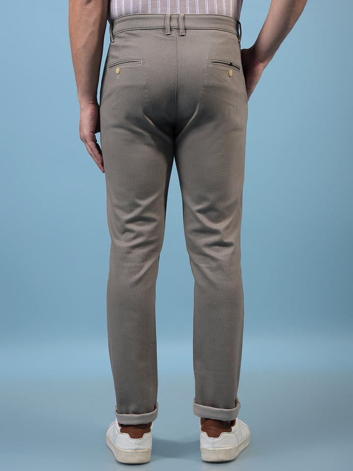 Men's Grey Printed Trousers-Men Trousers-Crimsoune Club