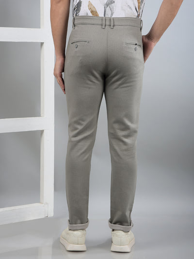Grey Printed Trousers-Men Trousers-Crimsoune Club