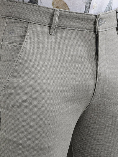 Grey Printed Trousers-Men Trousers-Crimsoune Club