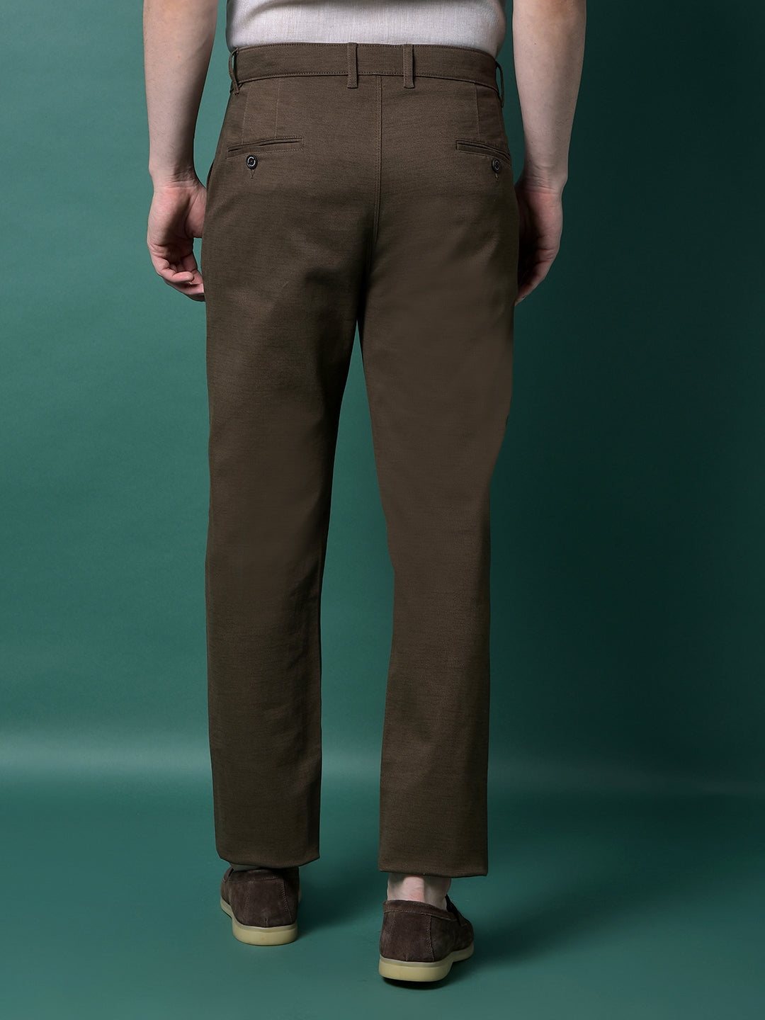 Brown Printed Trousers-Men Trousers-Crimsoune Club