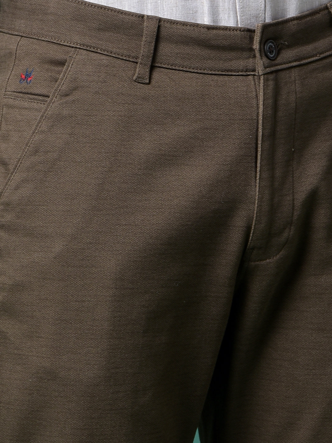 Brown Printed Trousers-Men Trousers-Crimsoune Club