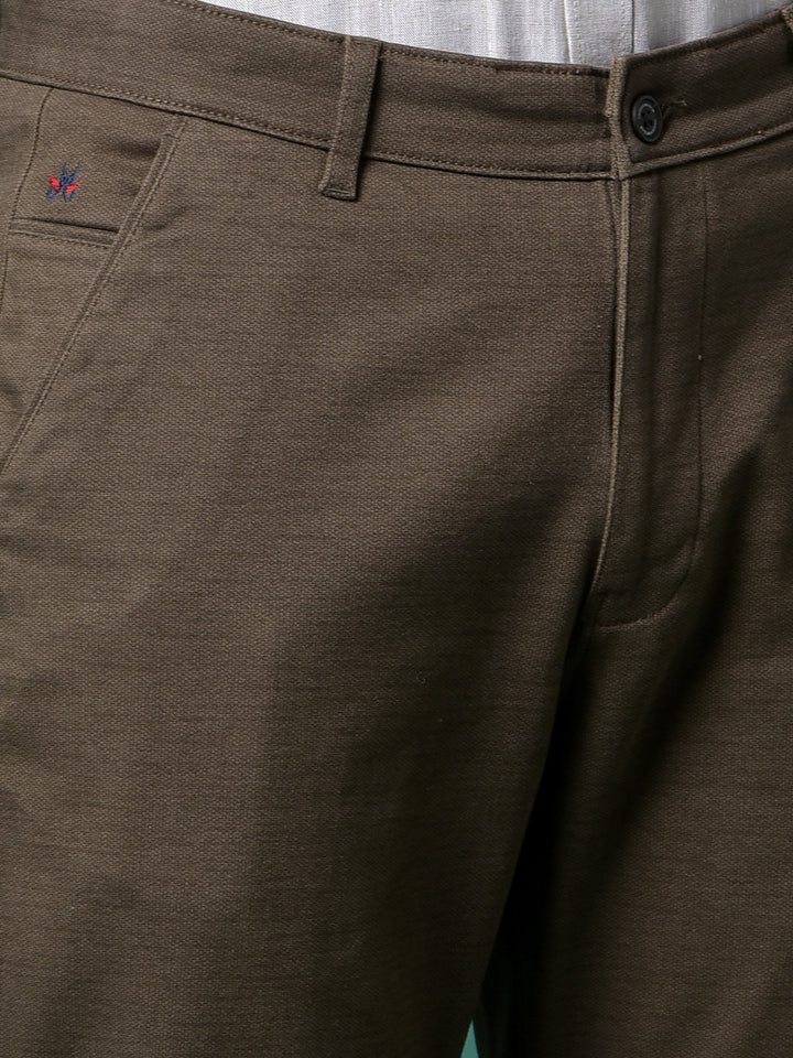 Brown Printed Trousers-Men Trousers-Crimsoune Club