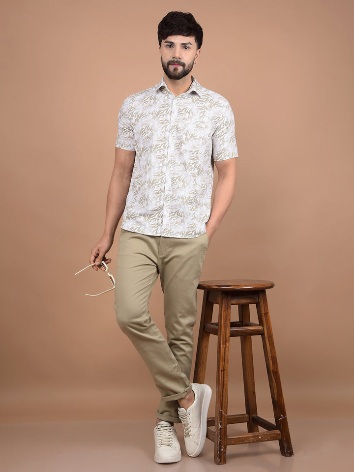 Khaki Trousers-Men Trousers-Crimsoune Club