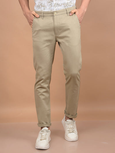 Khaki Trousers-Men Trousers-Crimsoune Club