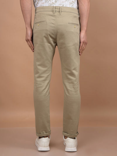 Khaki Trousers-Men Trousers-Crimsoune Club