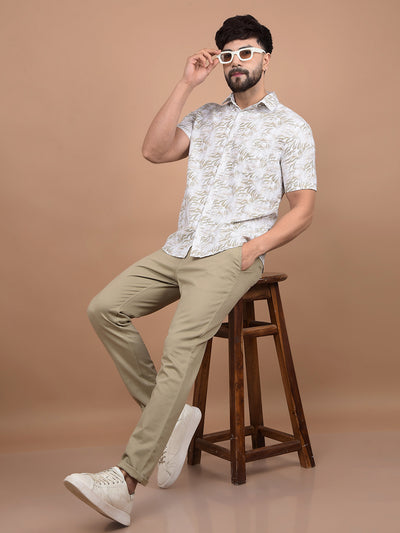 Khaki Trousers-Men Trousers-Crimsoune Club