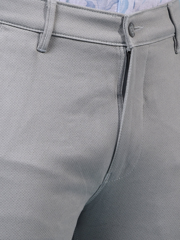 Men's Grey Printed Trousers-Men Trousers-Crimsoune Club
