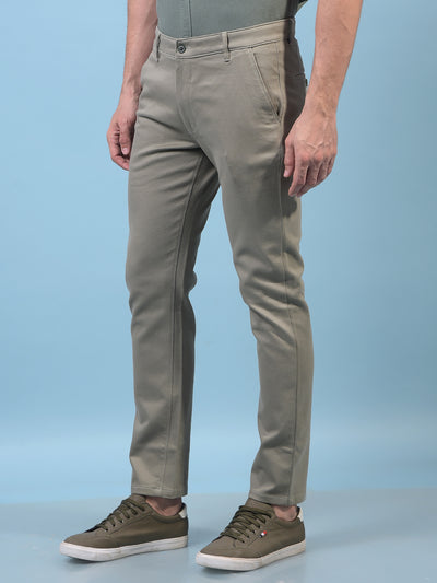 Men's Green Printed Trousers-Men Trousers-Crimsoune Club