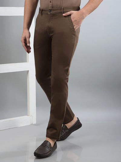 Brown Trousers-Men Trousers-Crimsoune Club