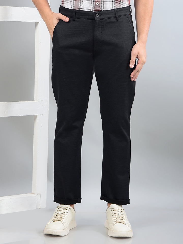 Black Trousers-Men Trousers-Crimsoune Club