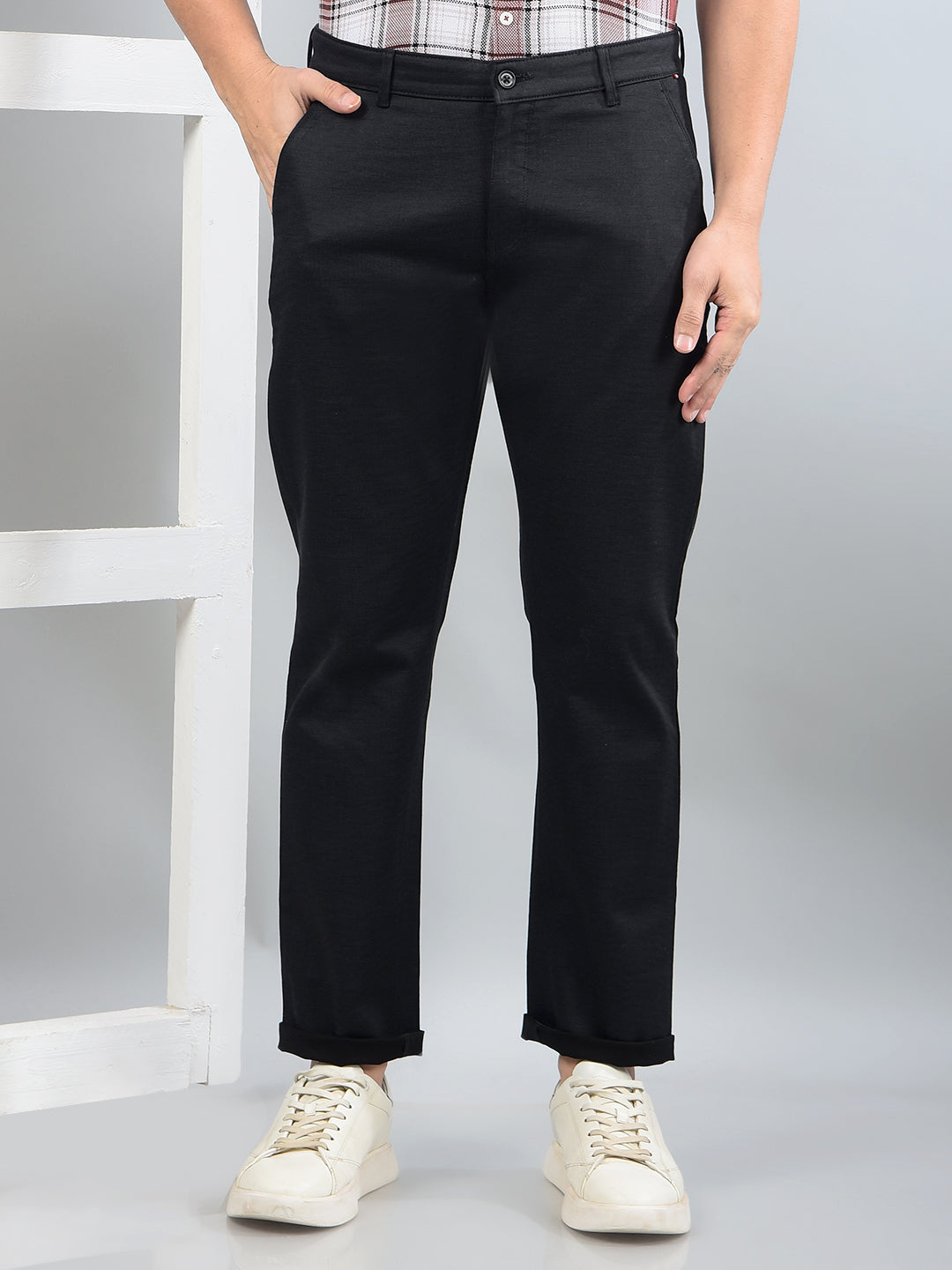 Black Trousers-Men Trousers-Crimsoune Club
