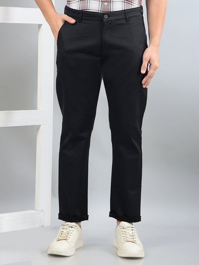 Black Trousers-Men Trousers-Crimsoune Club