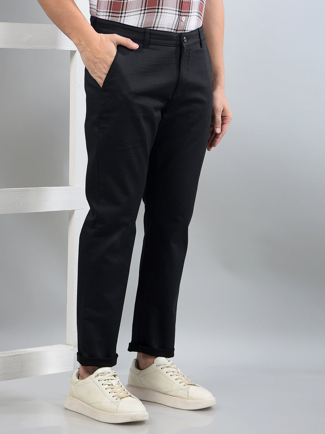 Black Trousers-Men Trousers-Crimsoune Club