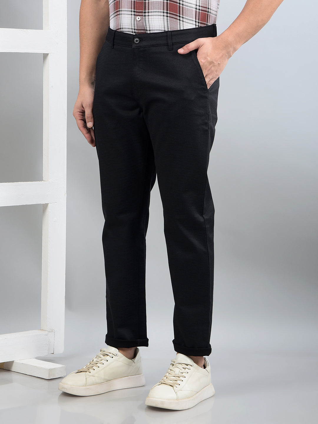 Black Trousers-Men Trousers-Crimsoune Club