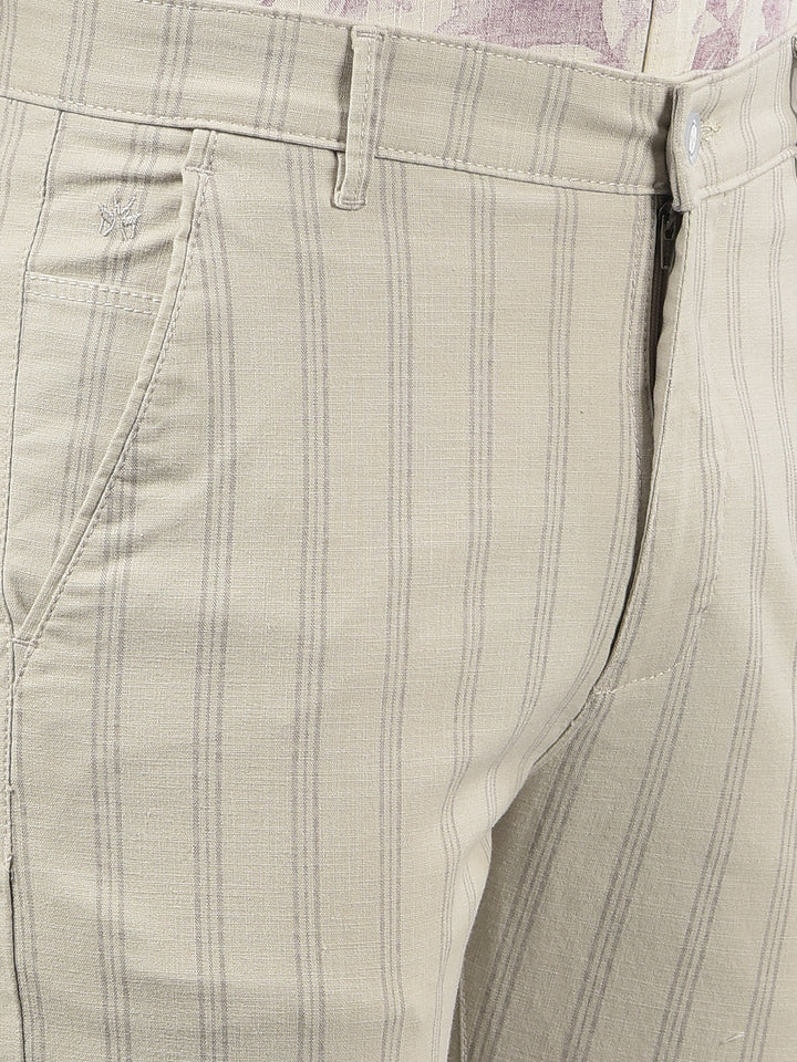 Grey Printed Trousers-Men Trousers-Crimsoune Club