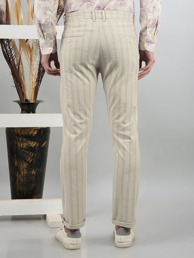 Grey Printed Trousers-Men Trousers-Crimsoune Club
