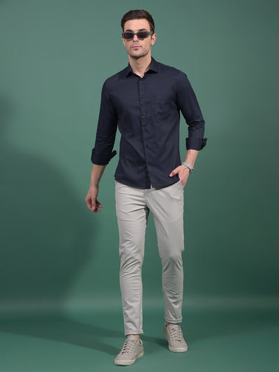 Grey Trousers-Men Trousers-Crimsoune Club