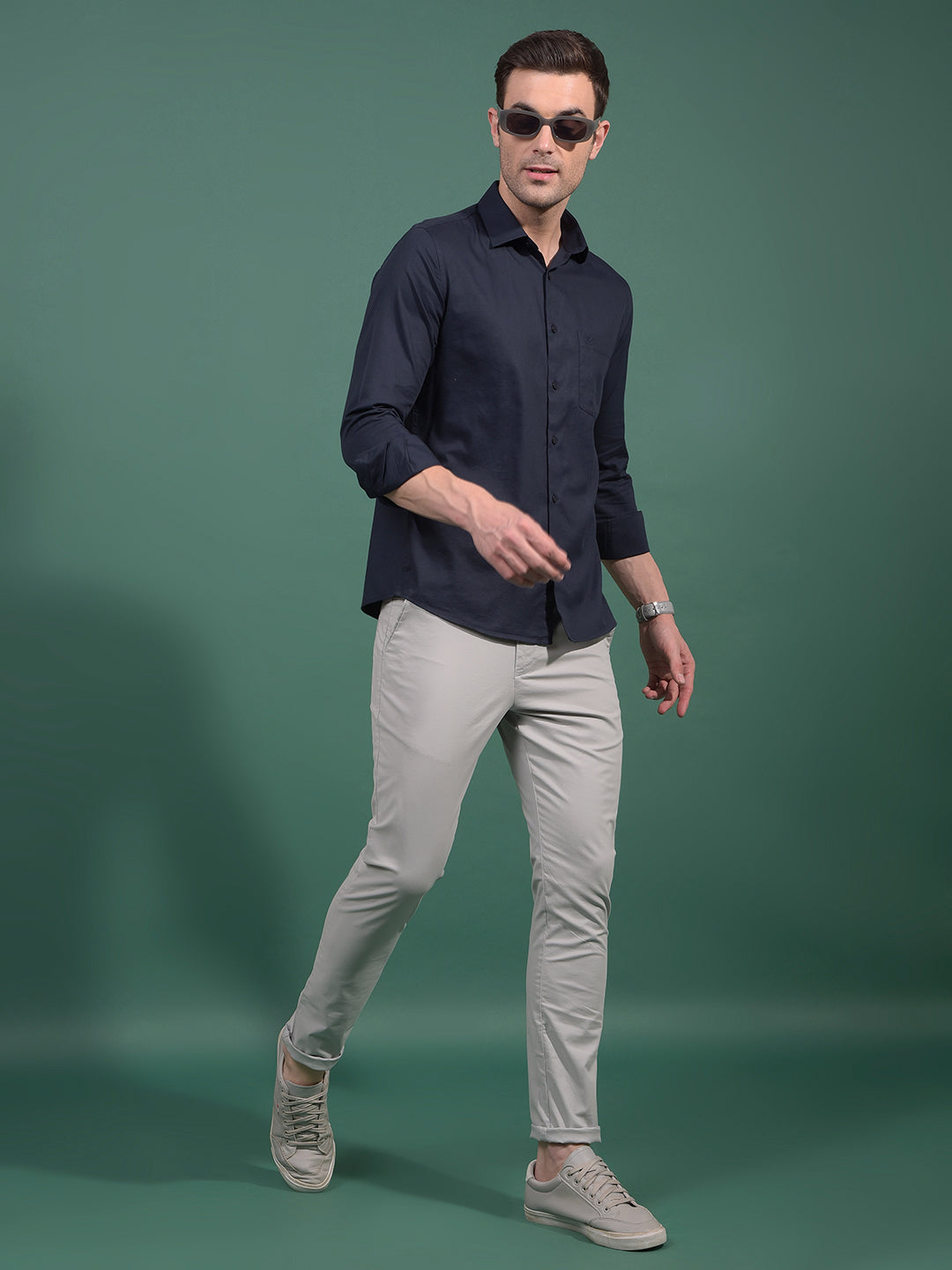 Grey Trousers-Men Trousers-Crimsoune Club