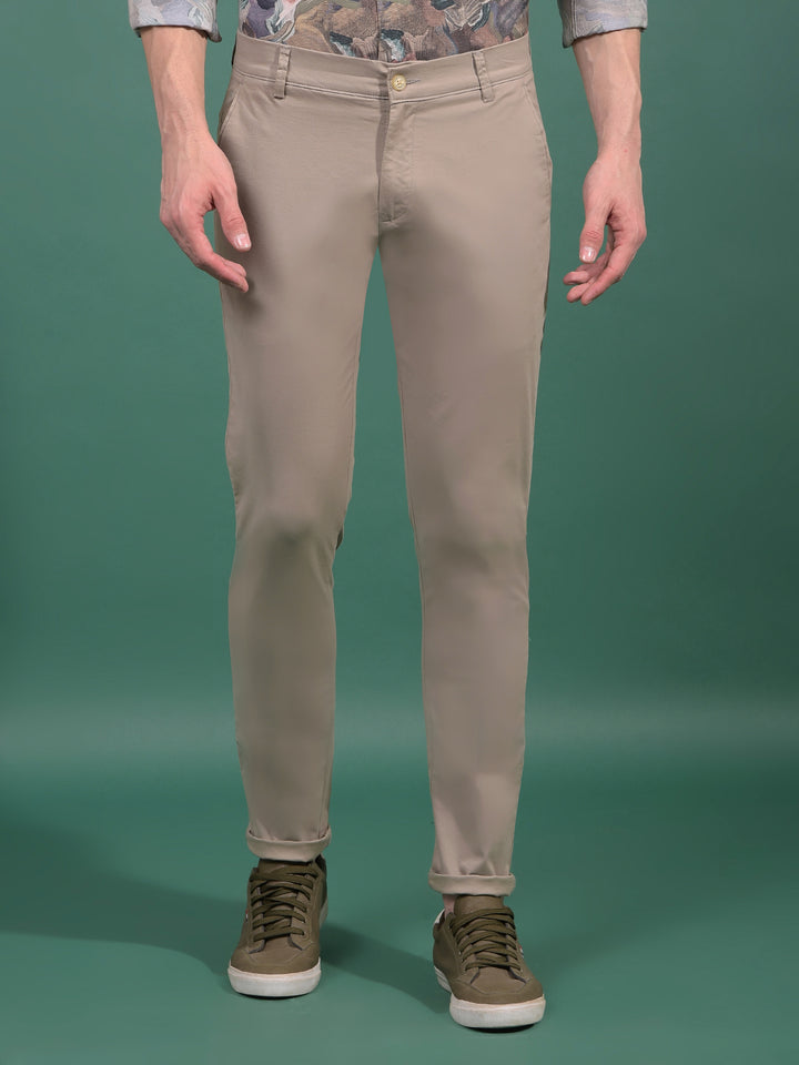 Khaki Trousers-Men Trousers-Crimsoune Club