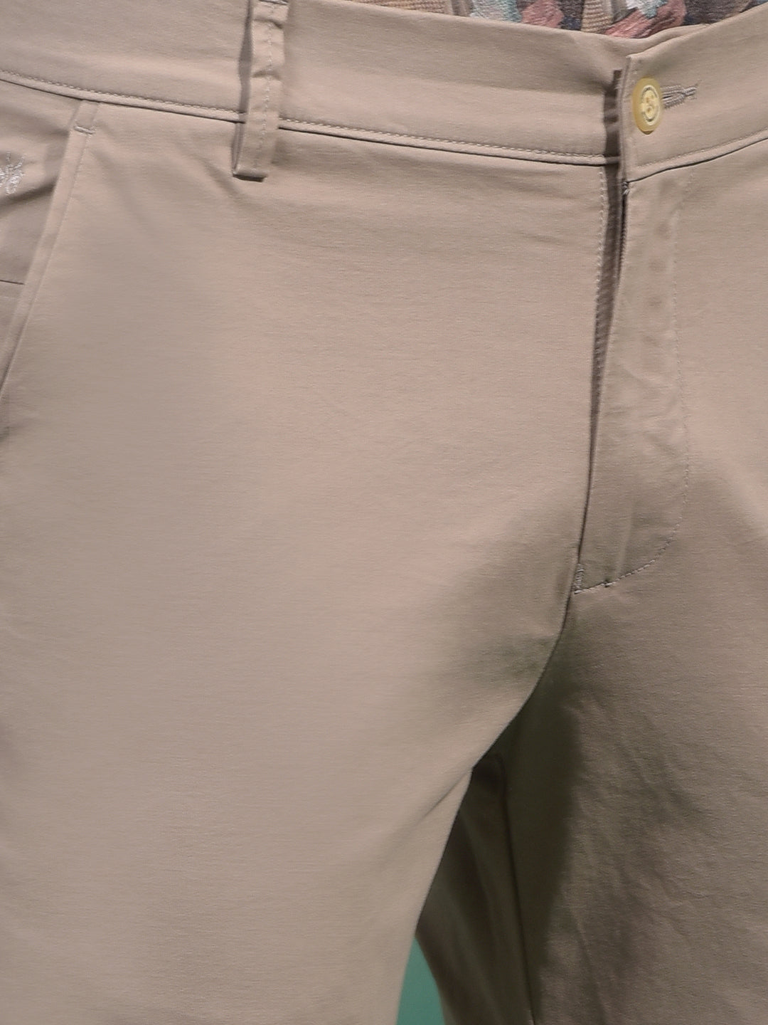 Khaki Trousers-Men Trousers-Crimsoune Club