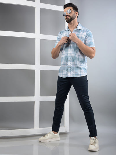 Navy Blue Trousers-Men Trousers-Crimsoune Club