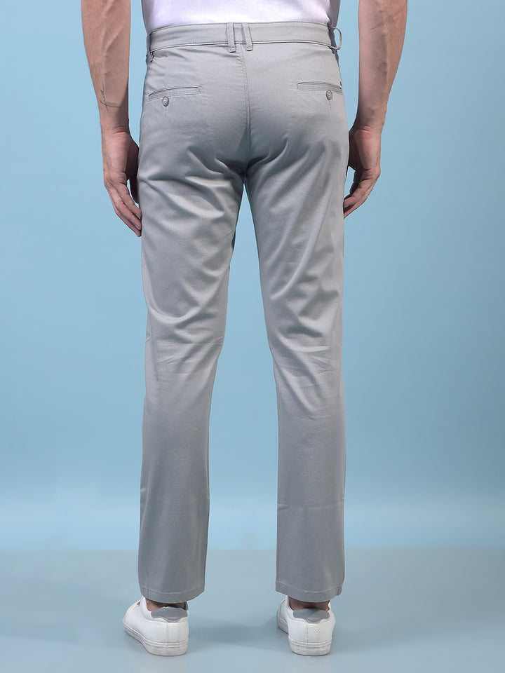 Men's Grey Printed Trousers-Men Trousers-Crimsoune Club